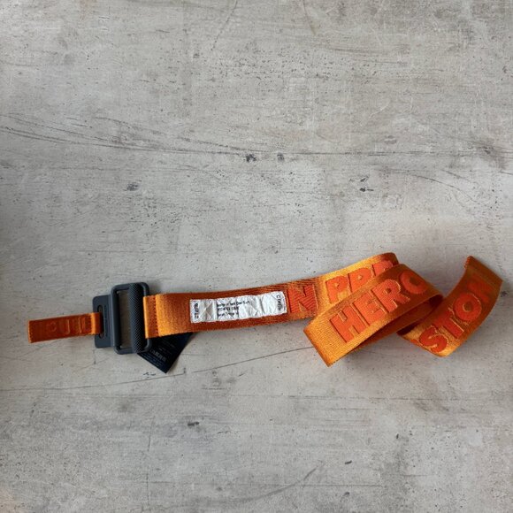 Heron Preston Orange "Style" Women's Tab Belt - Festival Ready - Picture 5 of 7